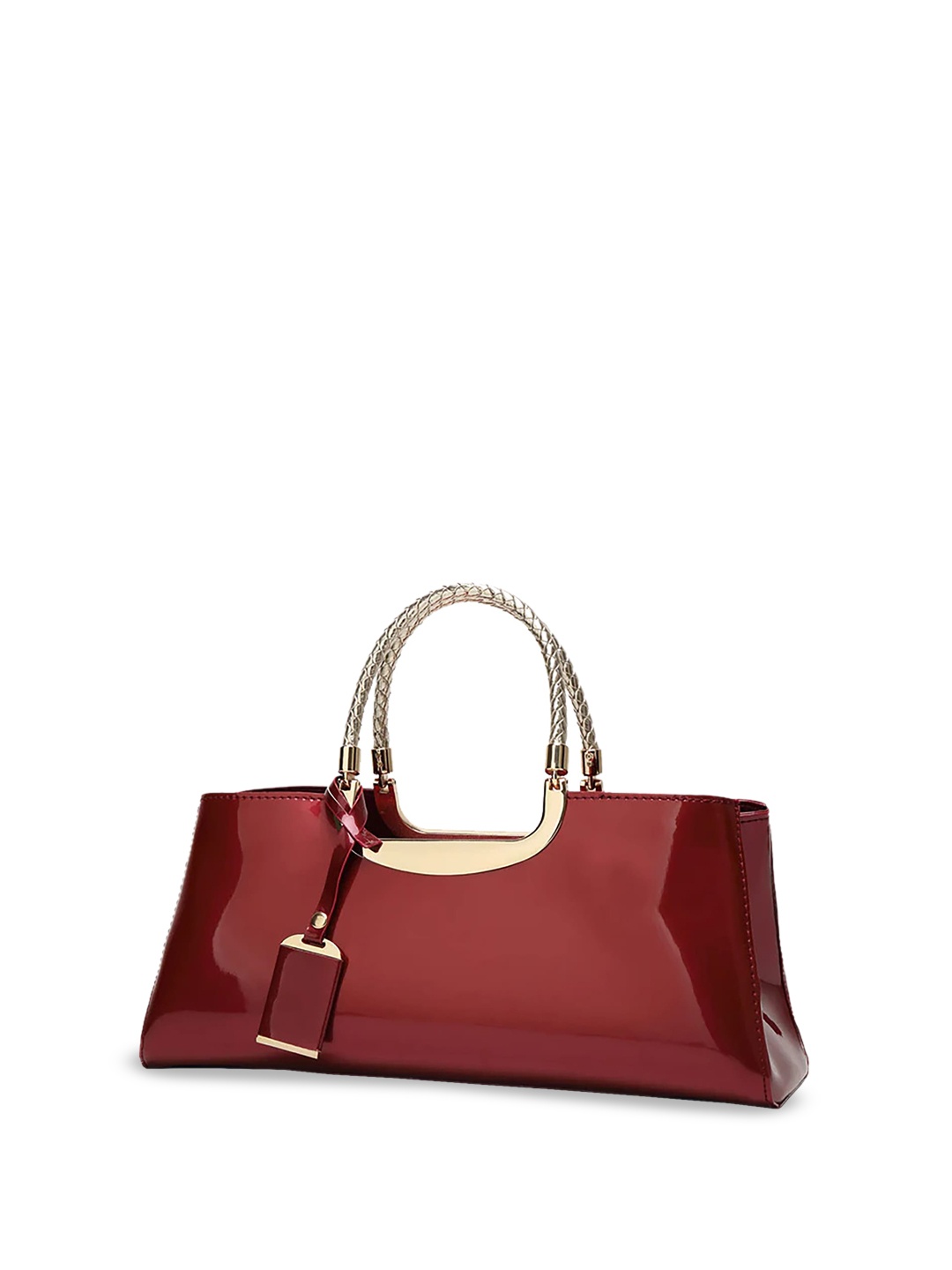 

SYGA PU Shopper Handheld Bag, Burgundy