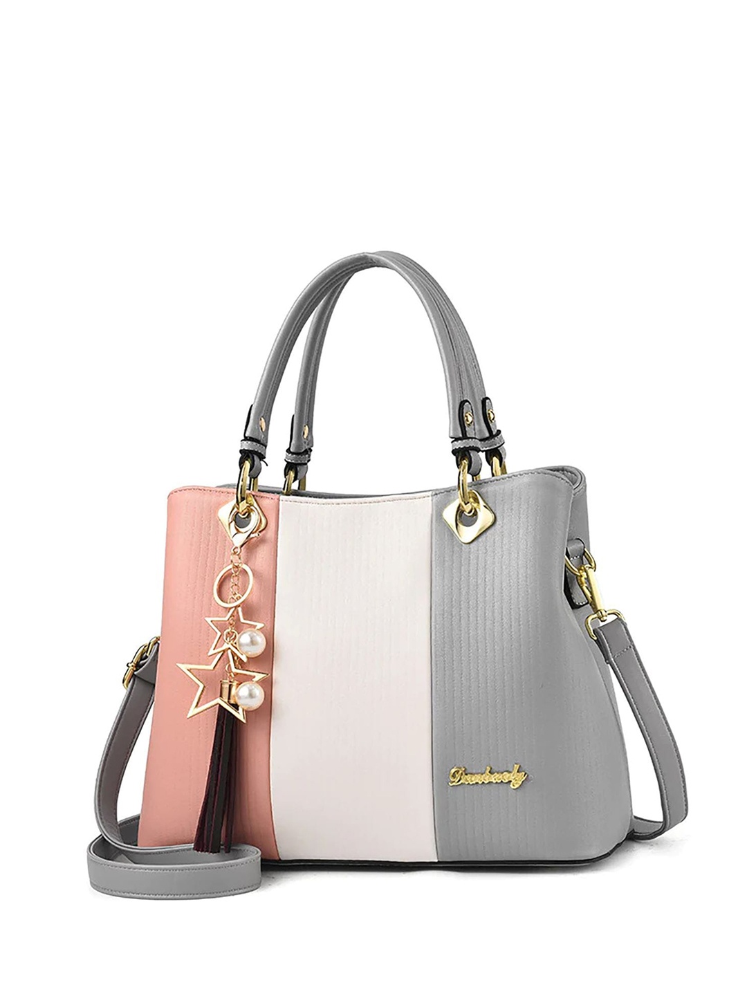 

SYGA Colourblocked Swagger Handheld Bag, Grey