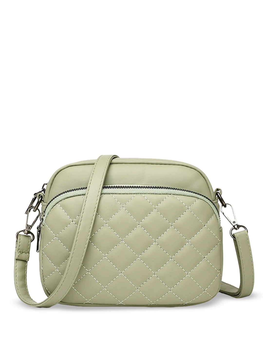 

SYGA Textured Shopper Sling Bag, Green