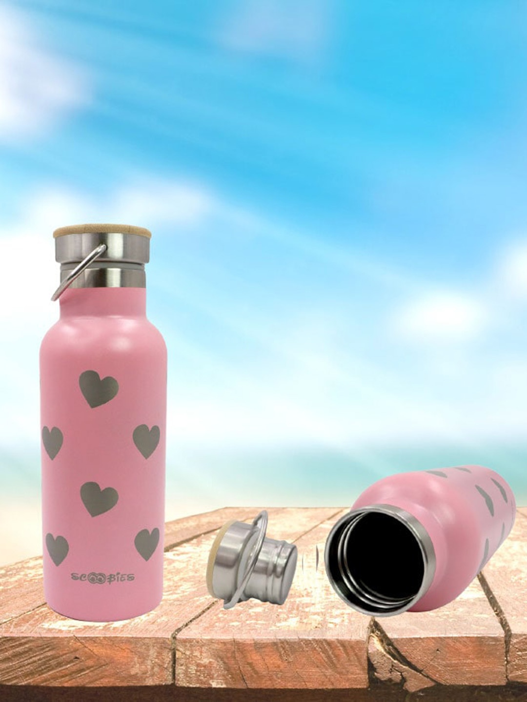 

SCOOBIES Pink Printed Water Bottle 500ml
