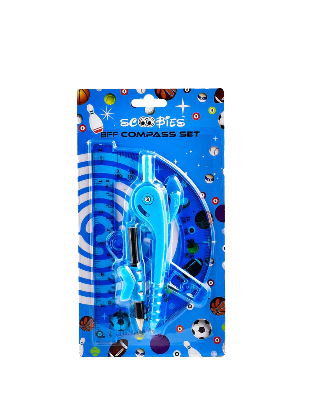 

SCOOBIES BFF Compass & Protractor Set, Blue
