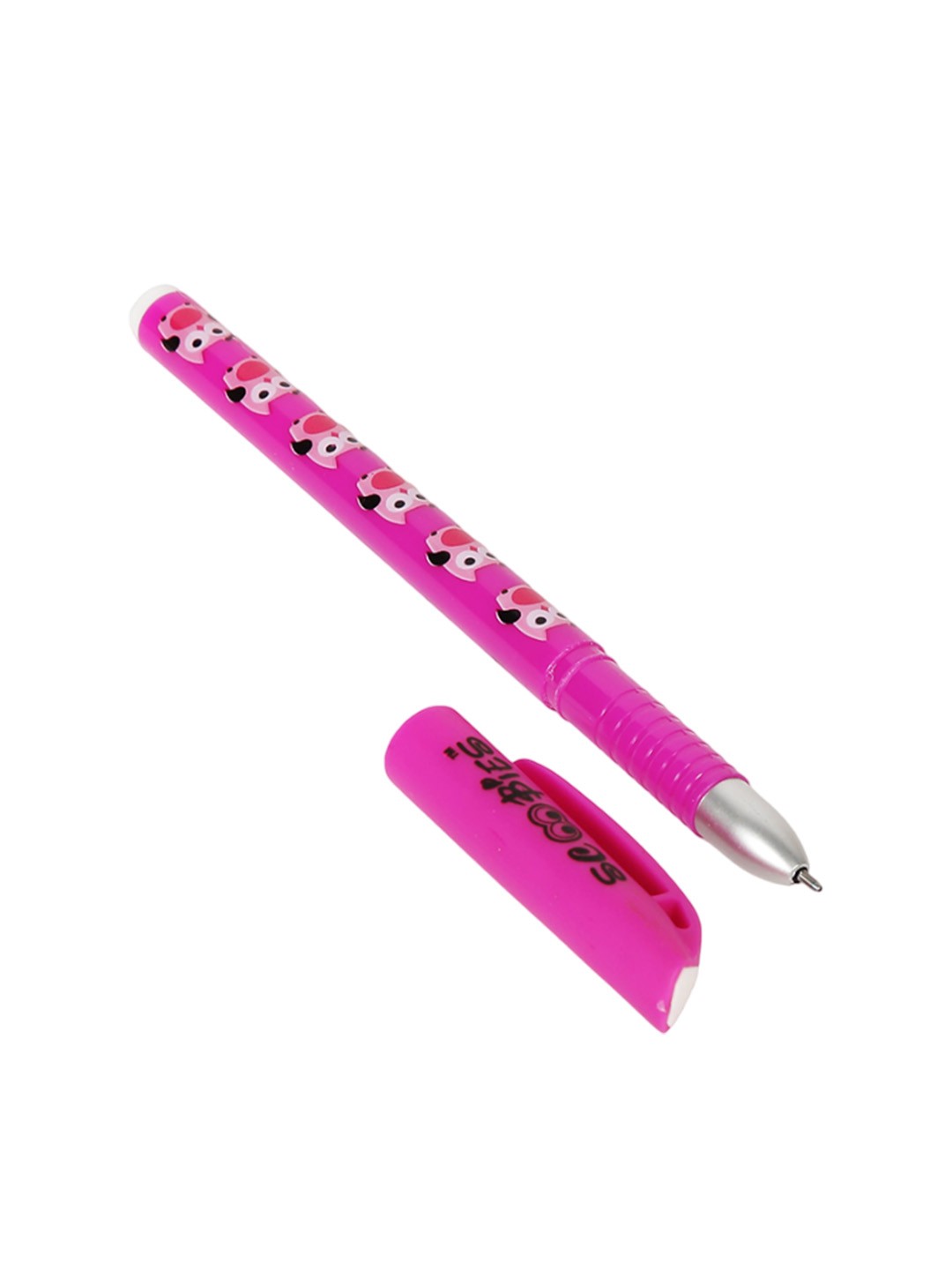 

SCOOBIES Kids Self Design Gel Pen Stationery, Pink