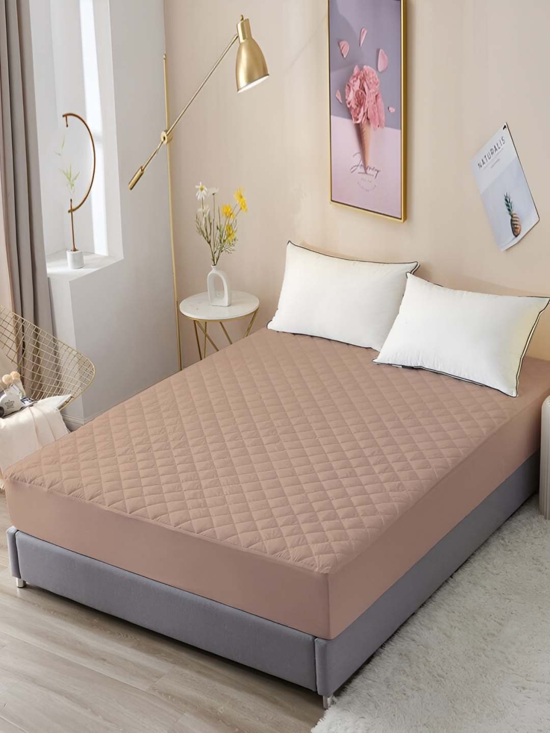

RF RELAXFEEL Beige Fitted Single Size Waterproof Mattress Protector
