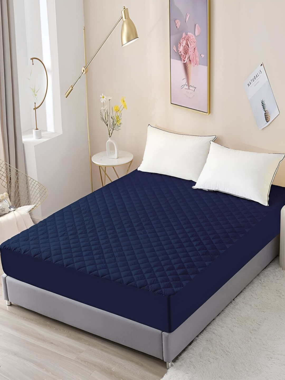 

RF RELAXFEEL Blue Water Resistant Mattress Protector