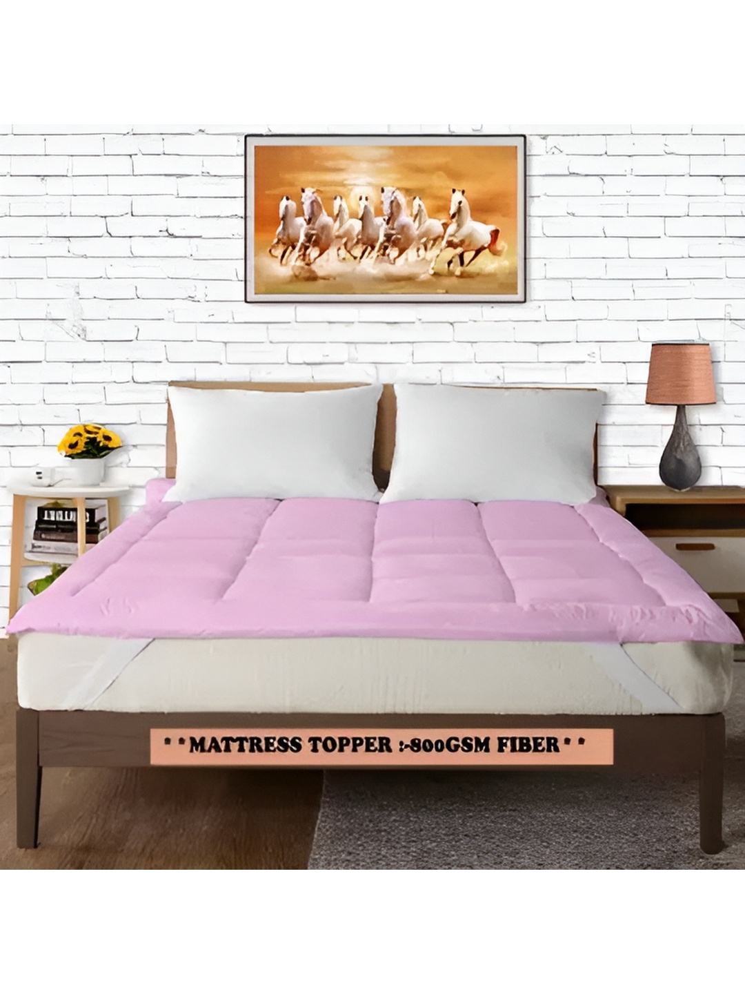 

RF RELAXFEEL Pink Cotton Water Resistant Mattress Protector