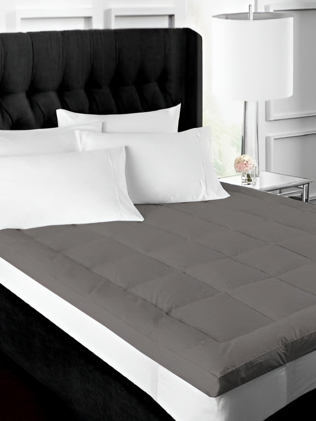 

RF RELAXFEEL Grey Cotton Water Resistant Mattress Protector