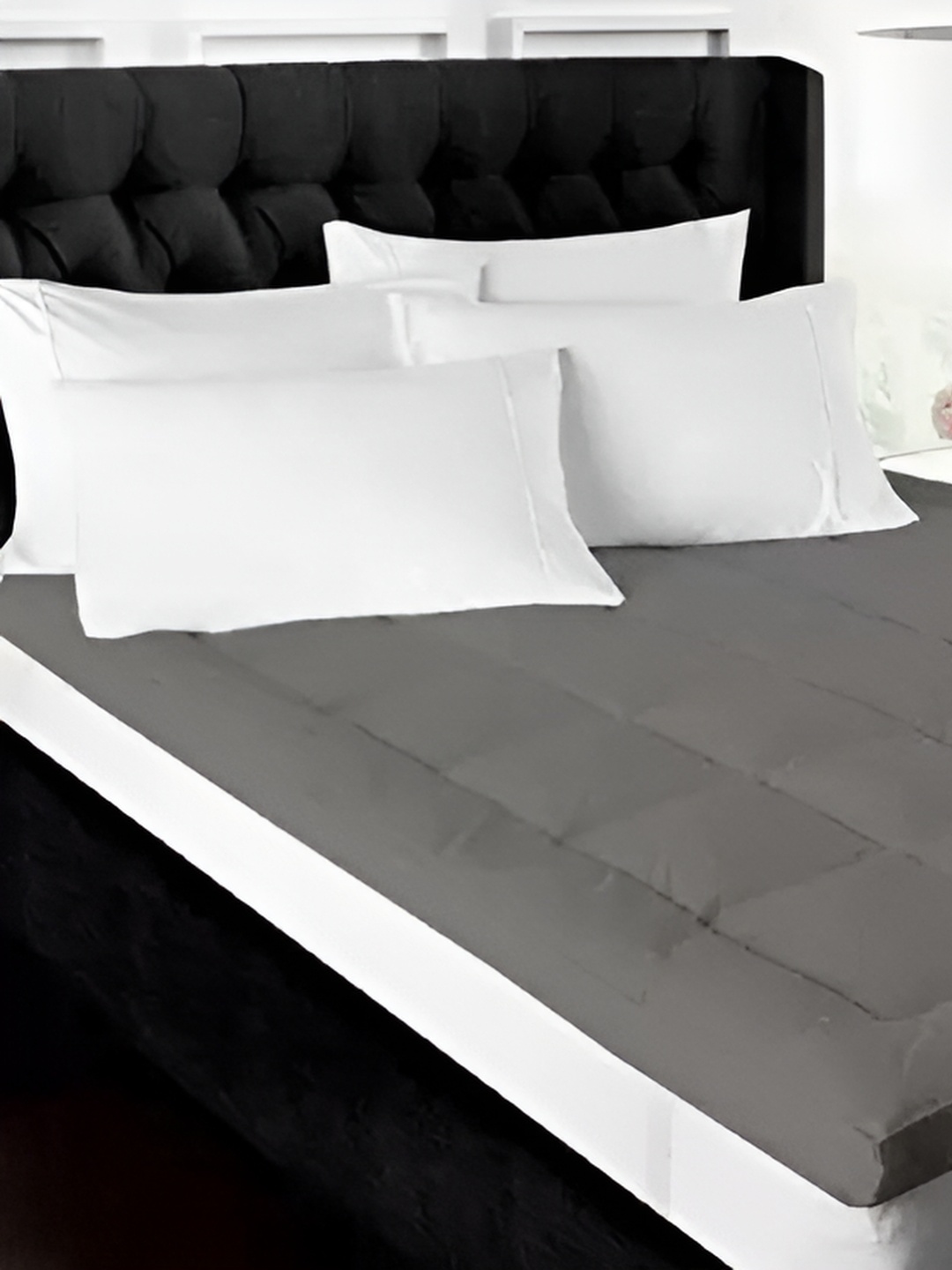 

RF RELAXFEEL Grey Cotton Water Resistant Single Mattress Protector