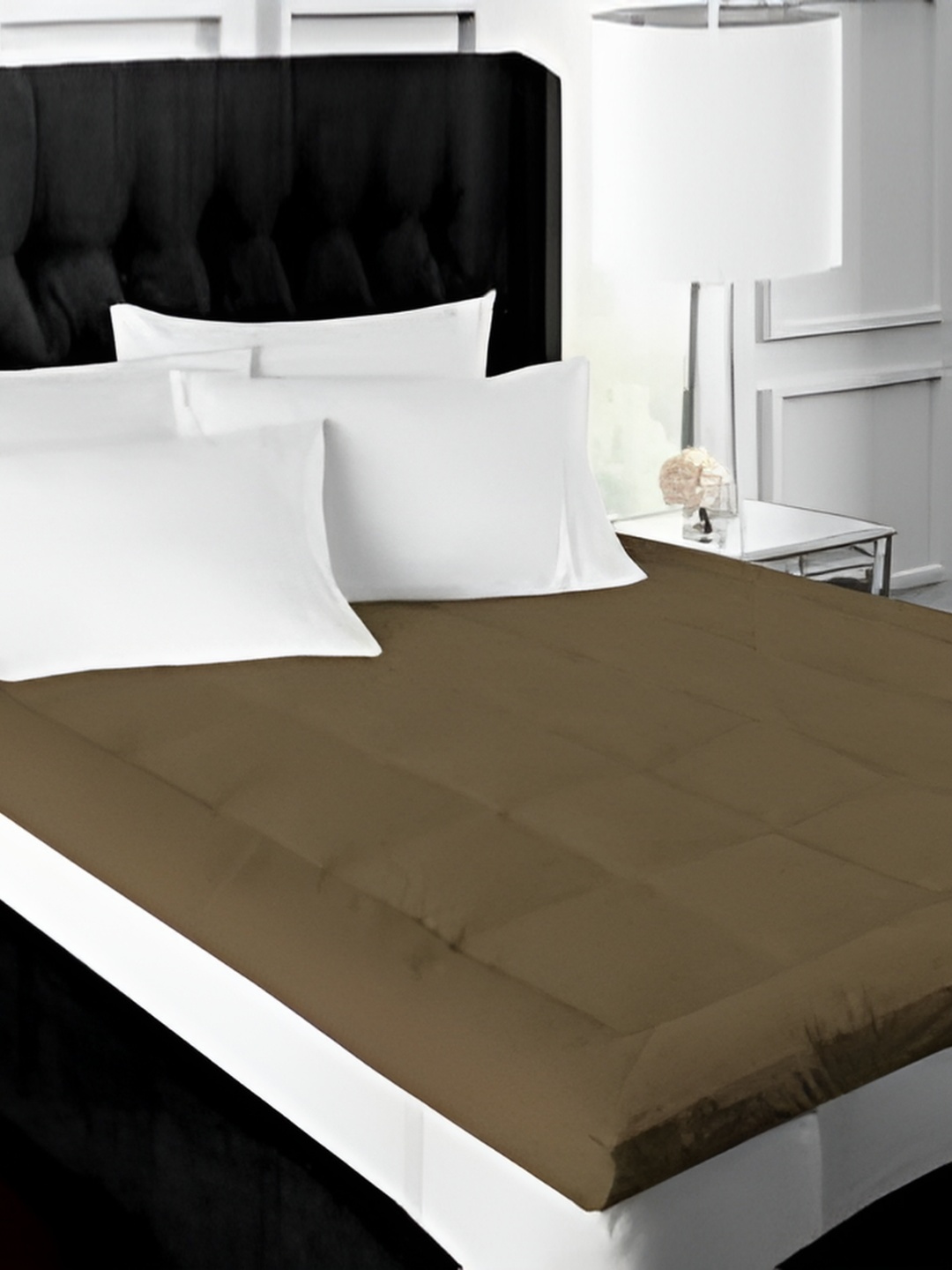 

RF RELAXFEEL Brown Cotton Water Resistant Mattress Protector