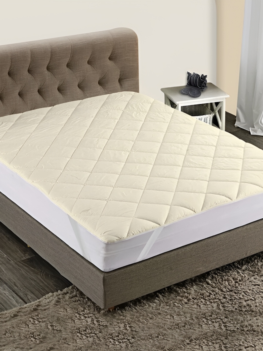 

RF RELAXFEEL Beige Cotton Water Resistant Mattress Protector