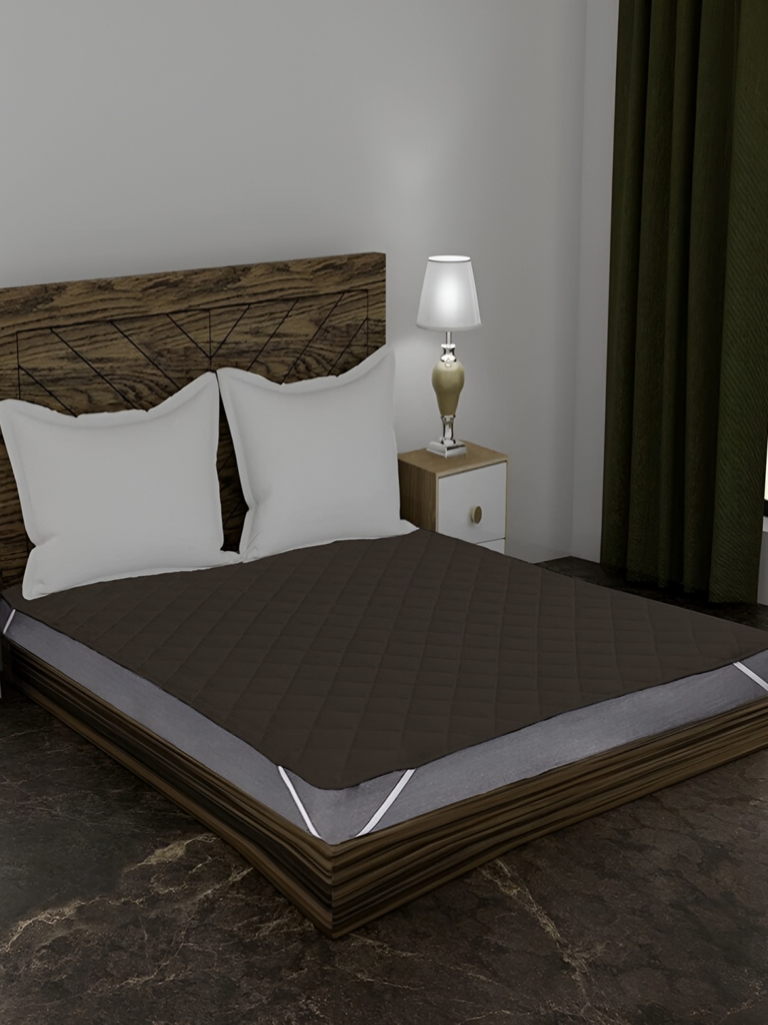 

RF RELAXFEEL Brown Water Resistant Single Mattress Protector