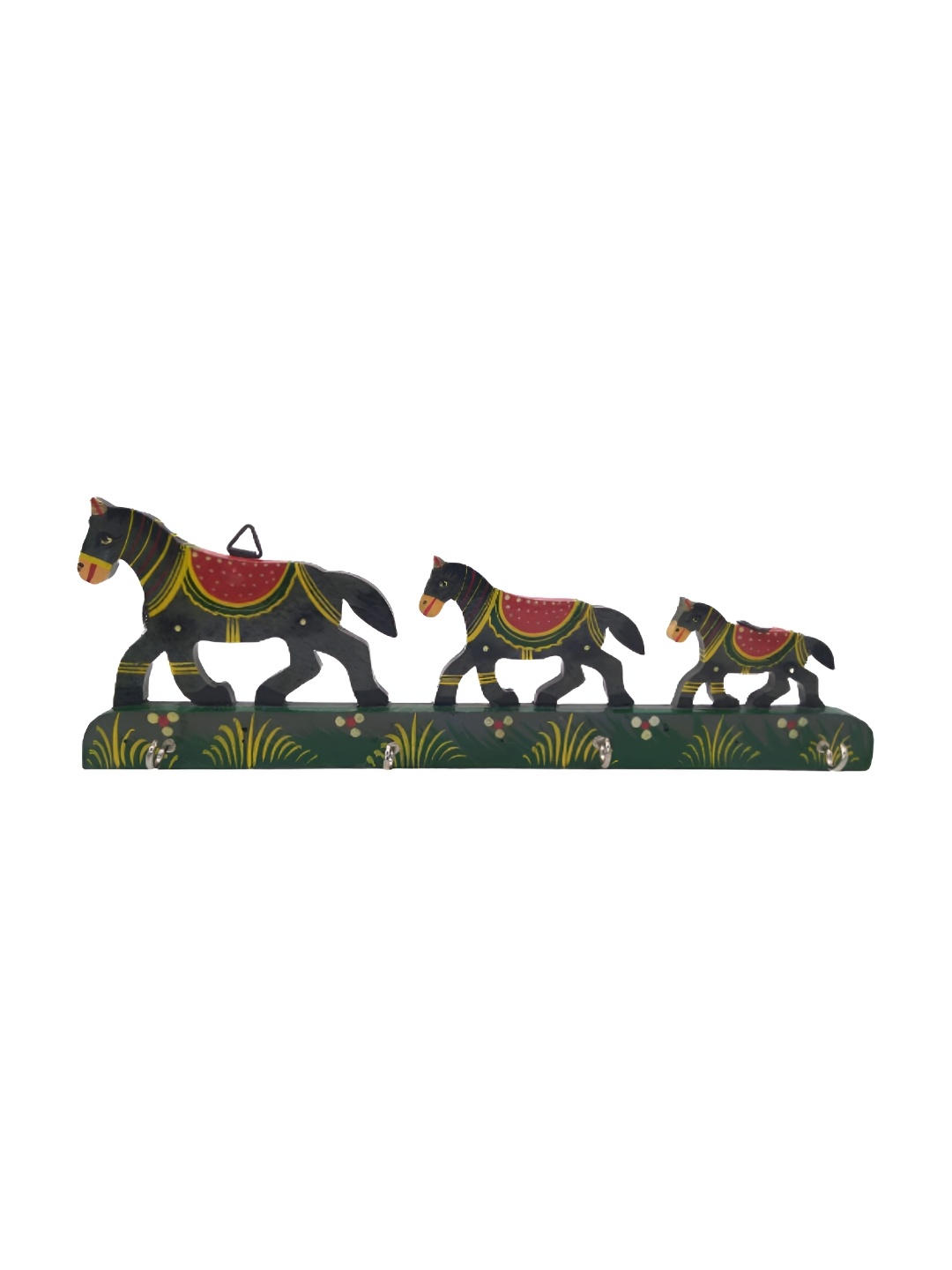

INDIA MEETS INDIA Green Wooden Hook
