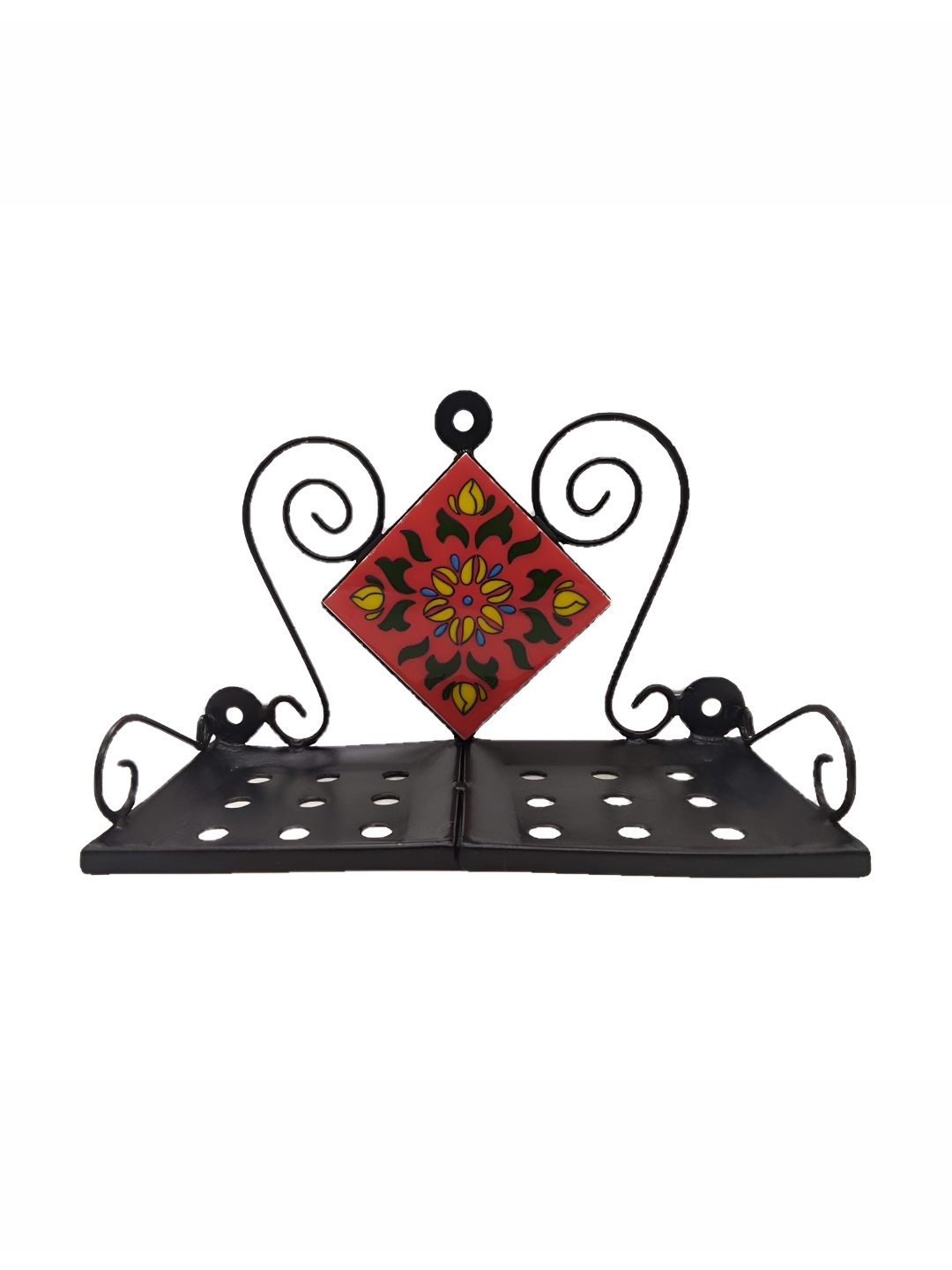 

INDIA MEETS INDIA Red & Black Printed Holder