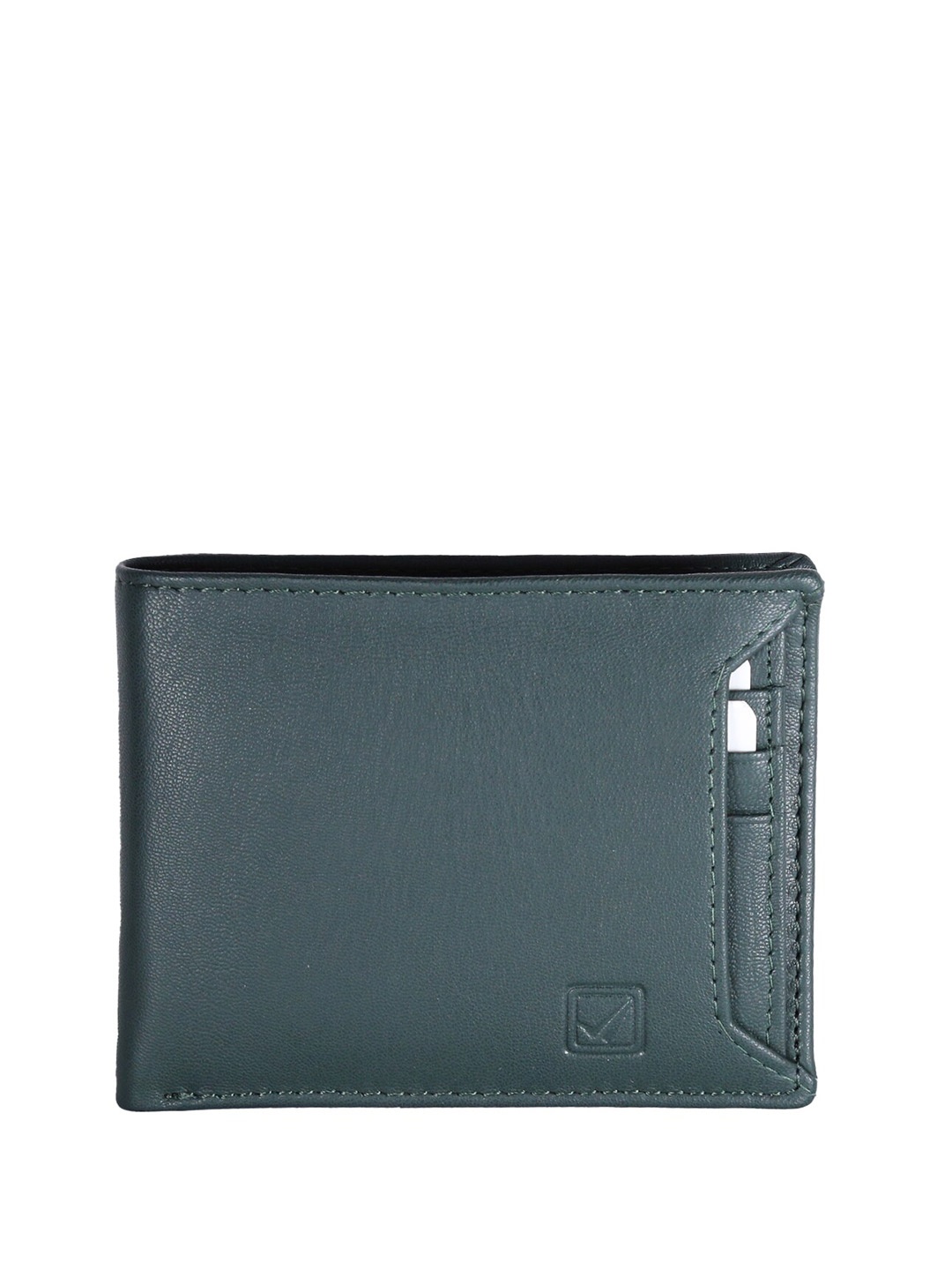 

Style Shoes Unisex Leather Two Fold Wallet, Green