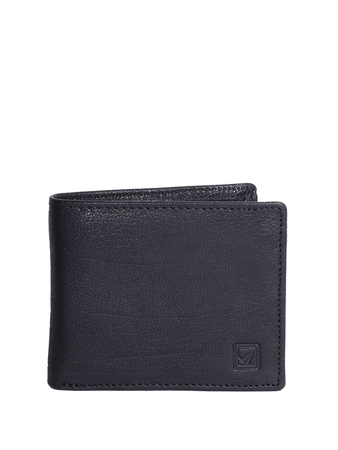 

Style Shoes Men Leather Two Fold Wallet, Black