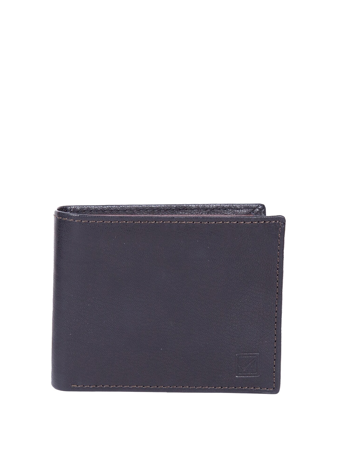 

Style Shoes Men Leather Two Fold Wallet, Black
