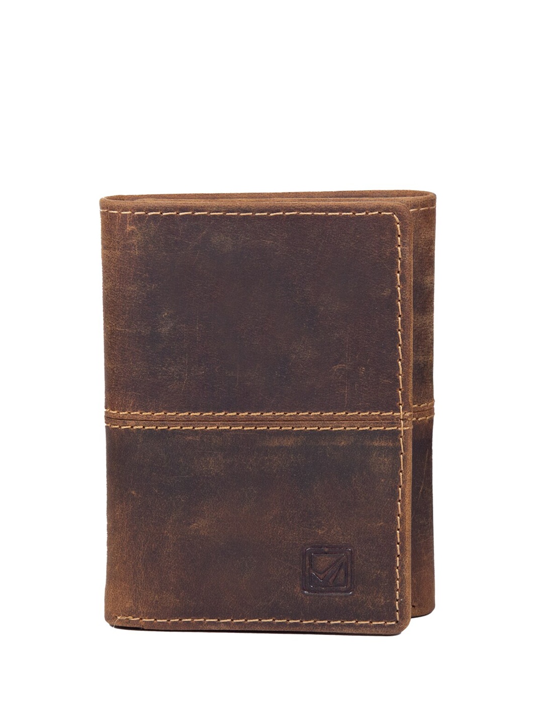 

Style Shoes Unisex Leather Two Fold Wallet, Tan