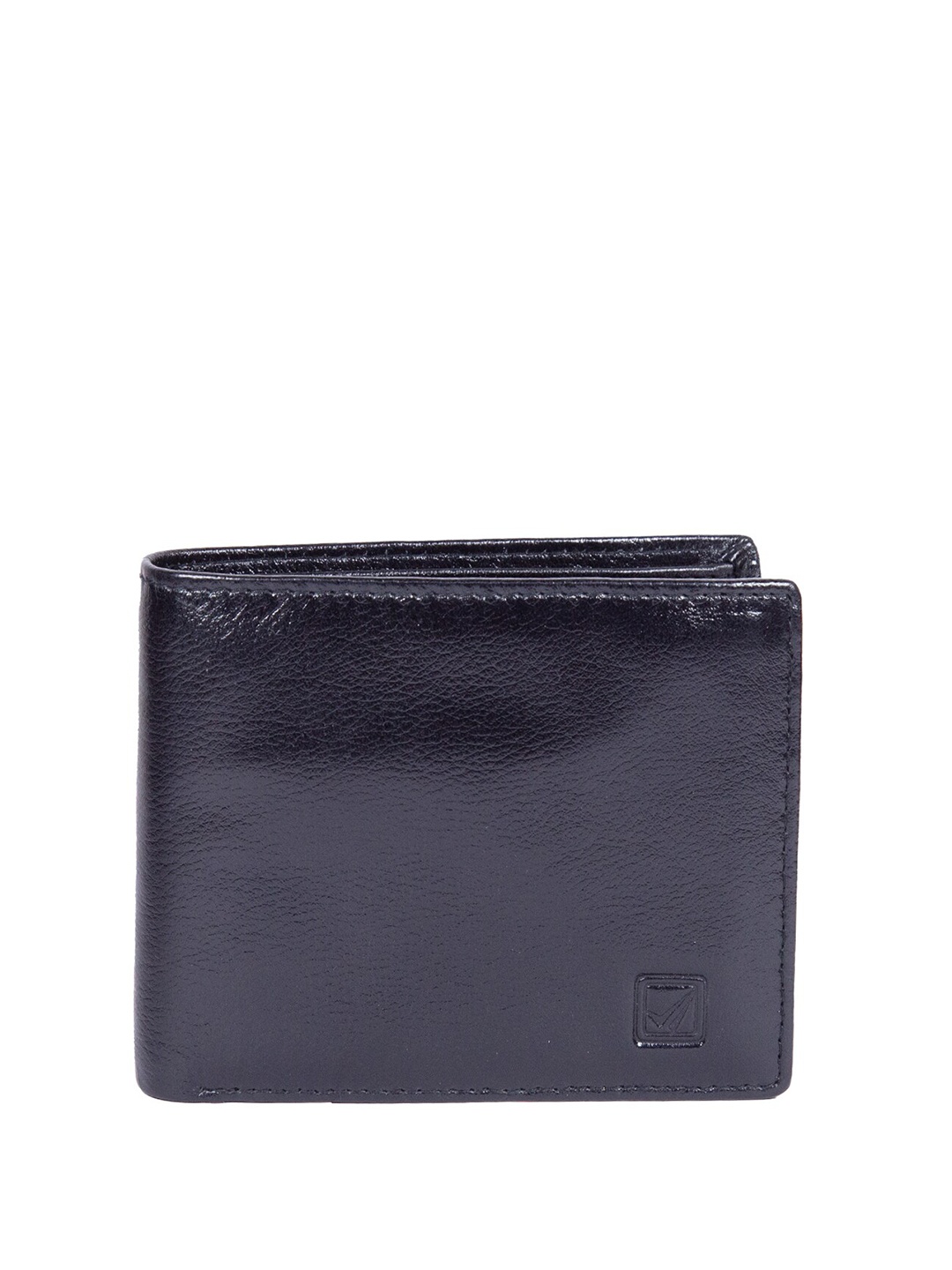 

Style Shoes Unisex Leather Two Fold Wallet, Black