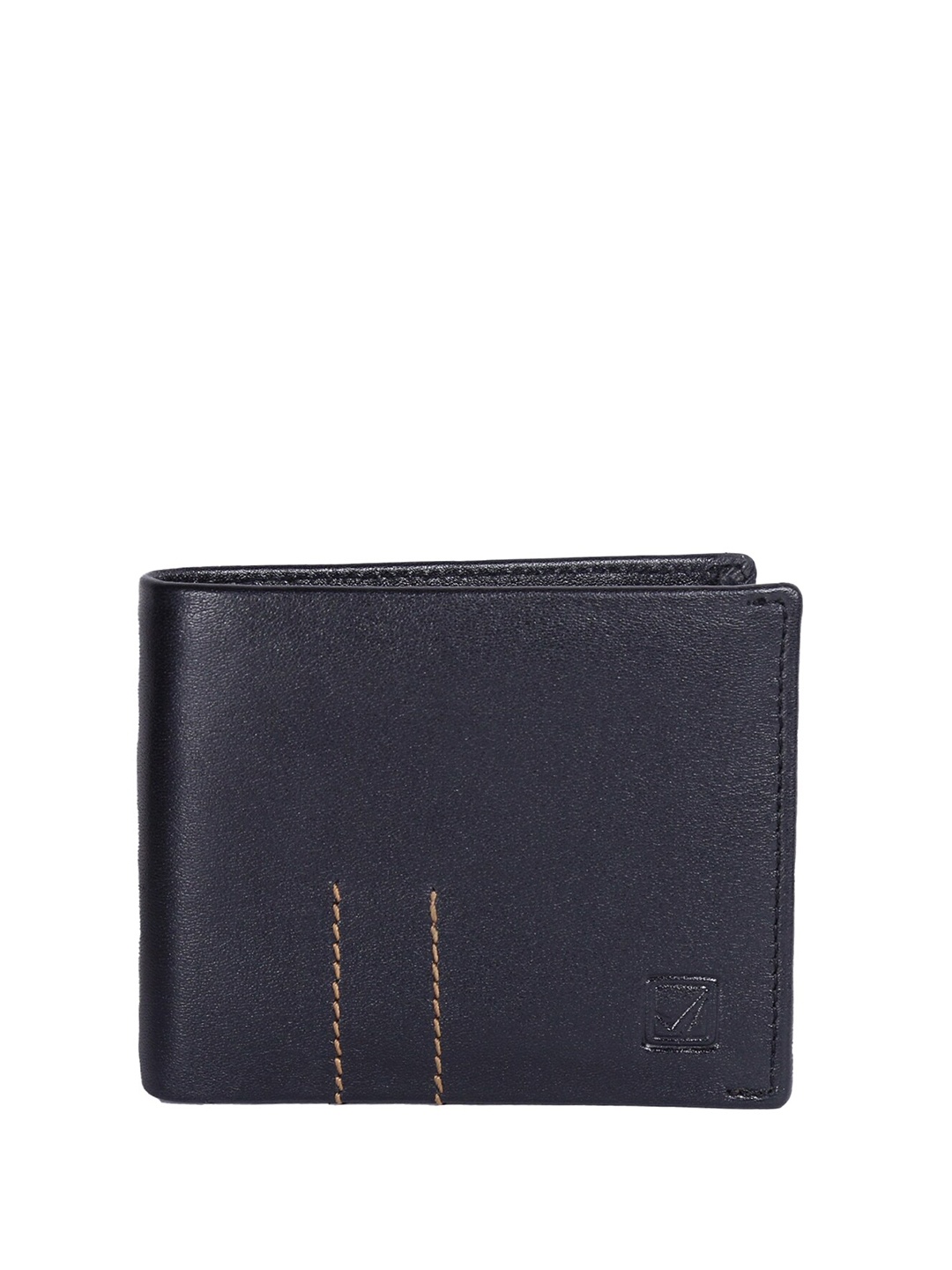 

Style Shoes Men Leather Two Fold Wallet, Black