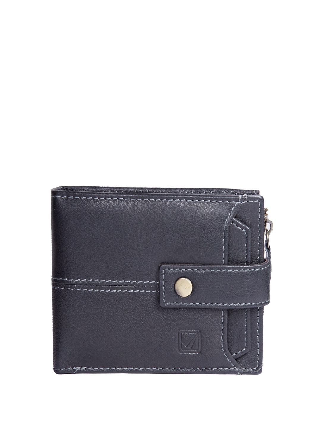 

Style Shoes Unisex Leather Two Fold Wallet, Black
