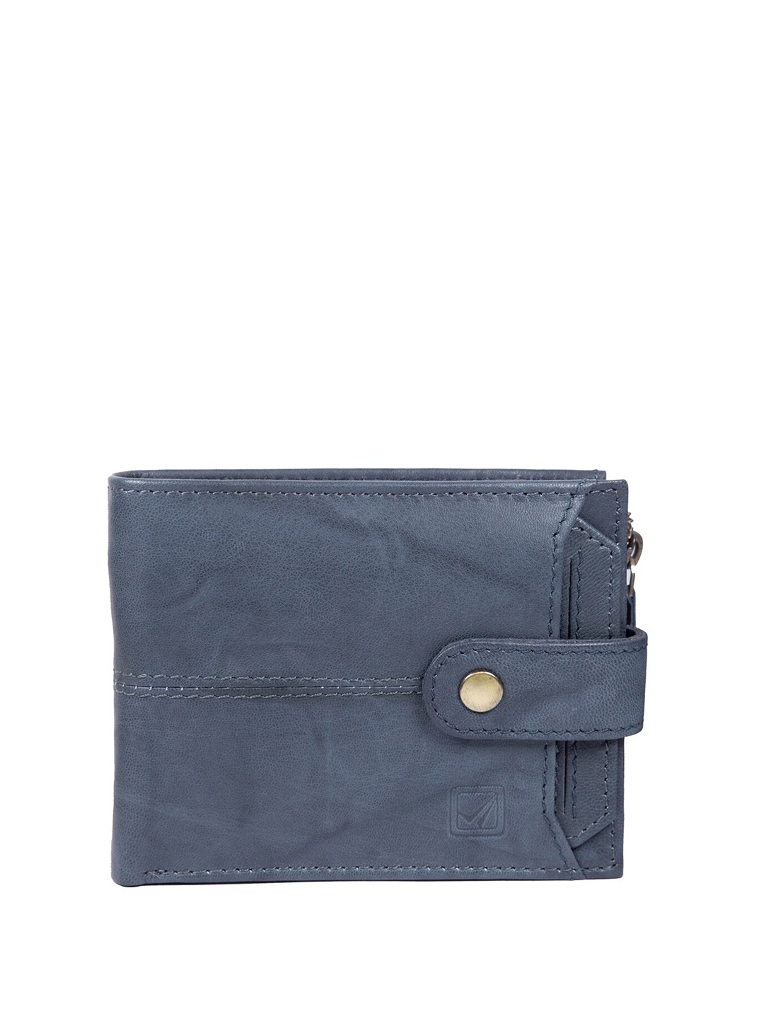 

Style Shoes Unisex Leather Two Fold Wallet, Blue