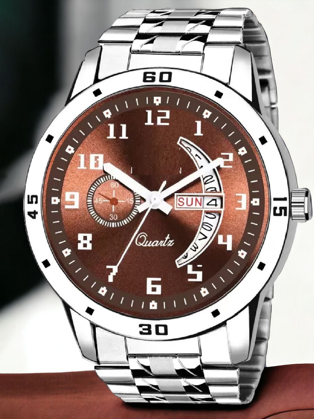 

WATCHSTAR Men Dial & Stainless Steel Straps Analogue Watch DD aveo steel Brown NM