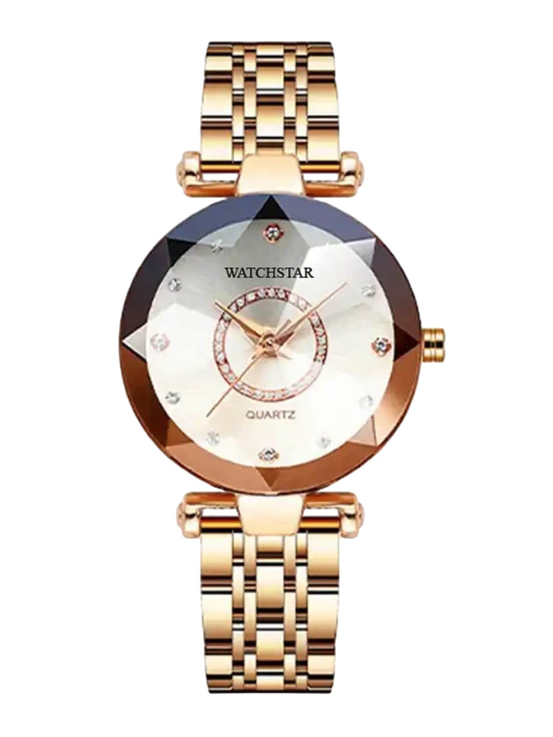 

WATCHSTAR Women Stainless Steel Bracelet Style Straps Analogue Watch Silver BerryNM