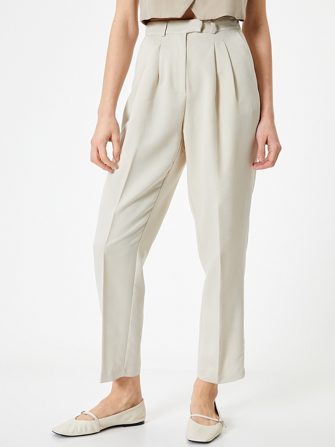

Koton Women Pleated Trousers, Na