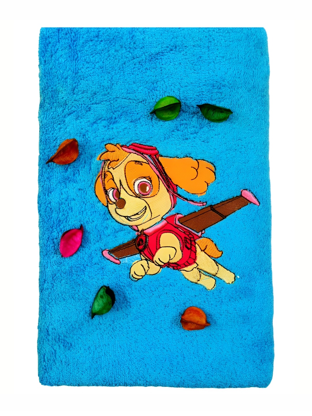 

TurtleLittle Blue & Orange Printed 500 GSM Bath Towel