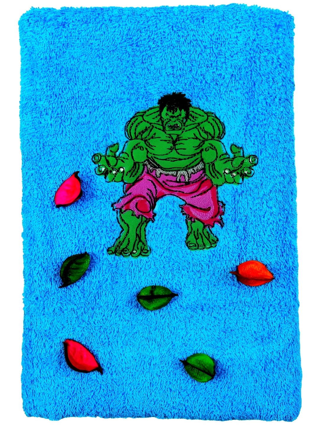 

TurtleLittle Blue & Green Printed 500 GSM Bath Towel