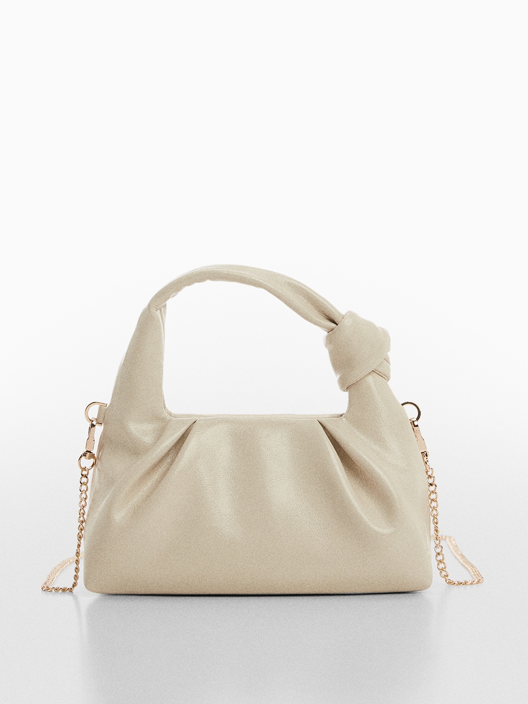 

MANGO Structured Handheld Bag, Off white