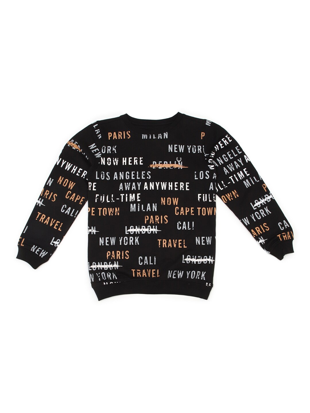 

Allen Solly Junior Typography Printed Pullover Sweatshirt, Black