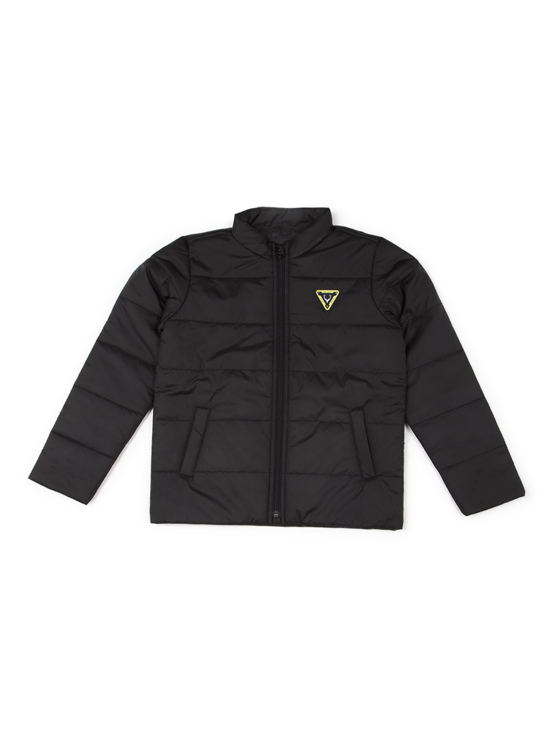 

Allen Solly Junior Boys Mock Collar Long Sleeves Padded Jacket, Black