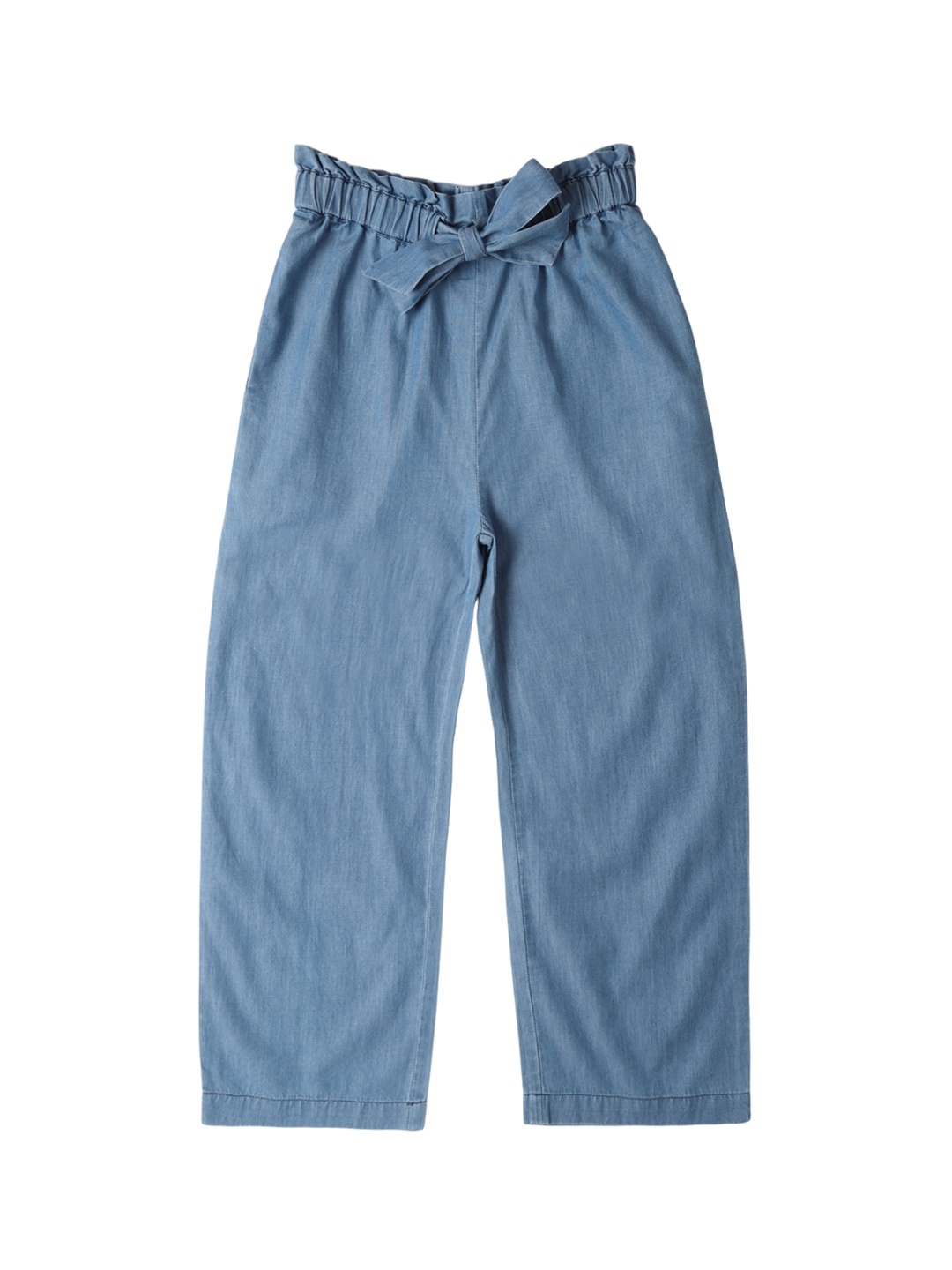 

Allen Solly Junior Girls Mid Rise Cotton Trousers, Blue