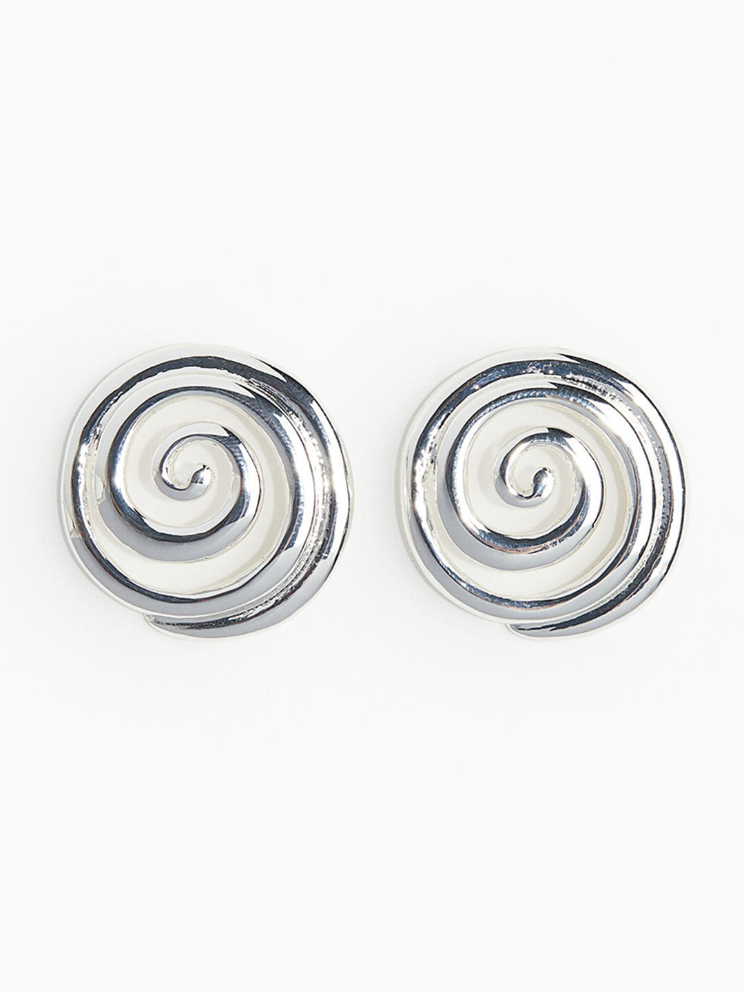 

H&M Spiral-Shaped Earrings, Silver