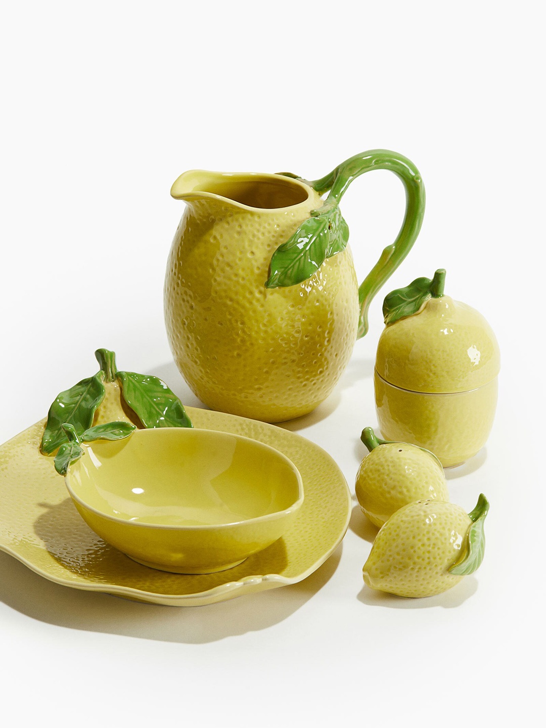 

H&M Yellow Lemon-Shaped Stoneware Jar