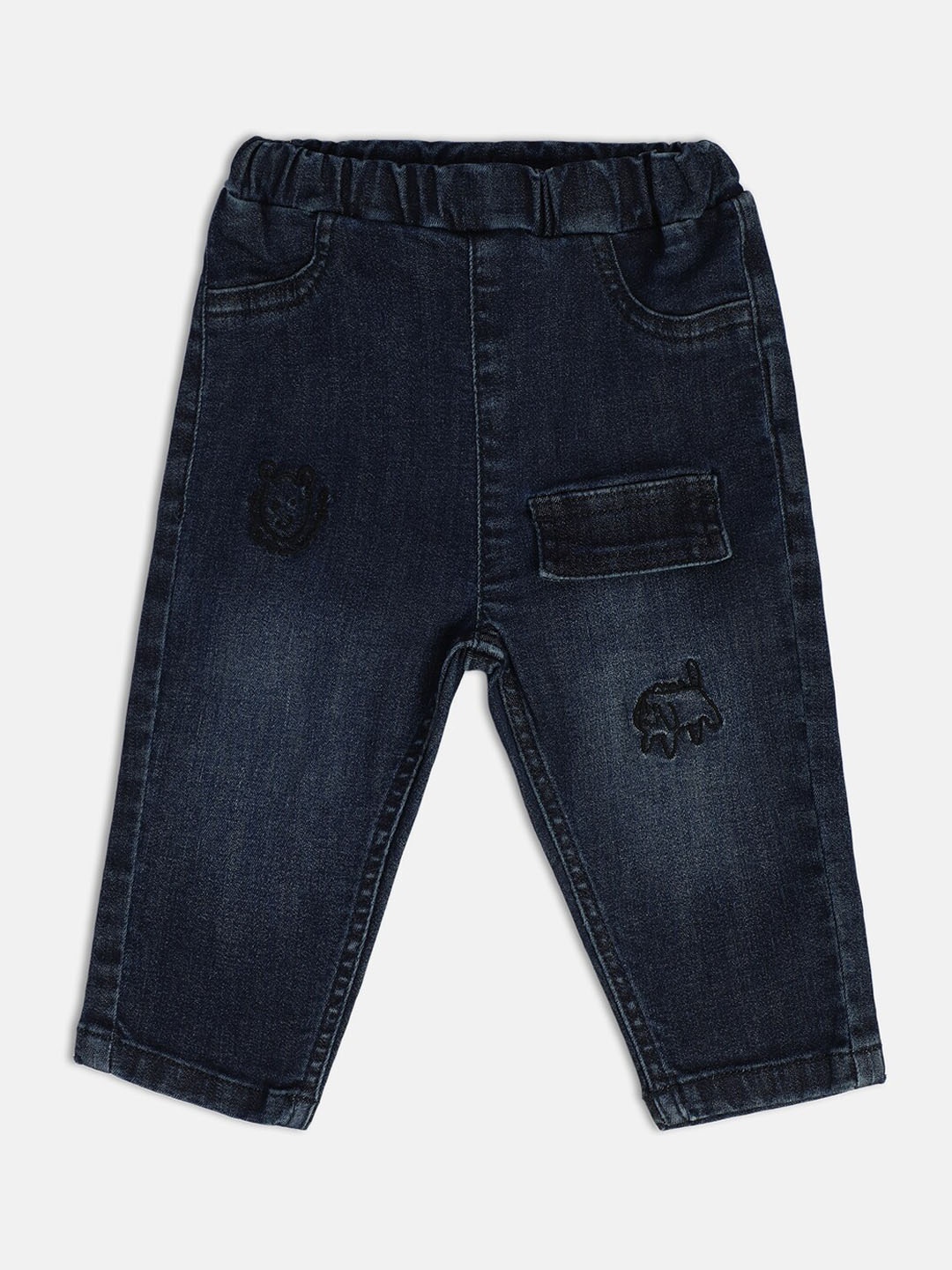 

MINI KLUB Infant Boys Clean Look Light Fade Stretchable Jeans, Blue