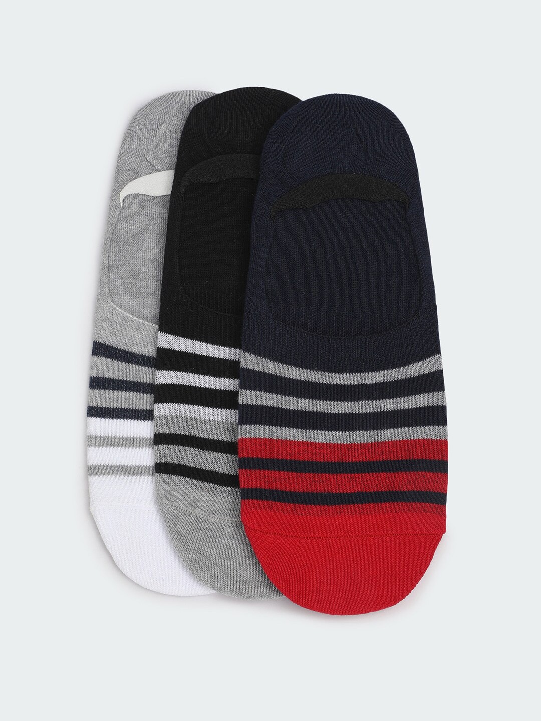

max Men Pack Of 3 Shoe Liners Socks, Black