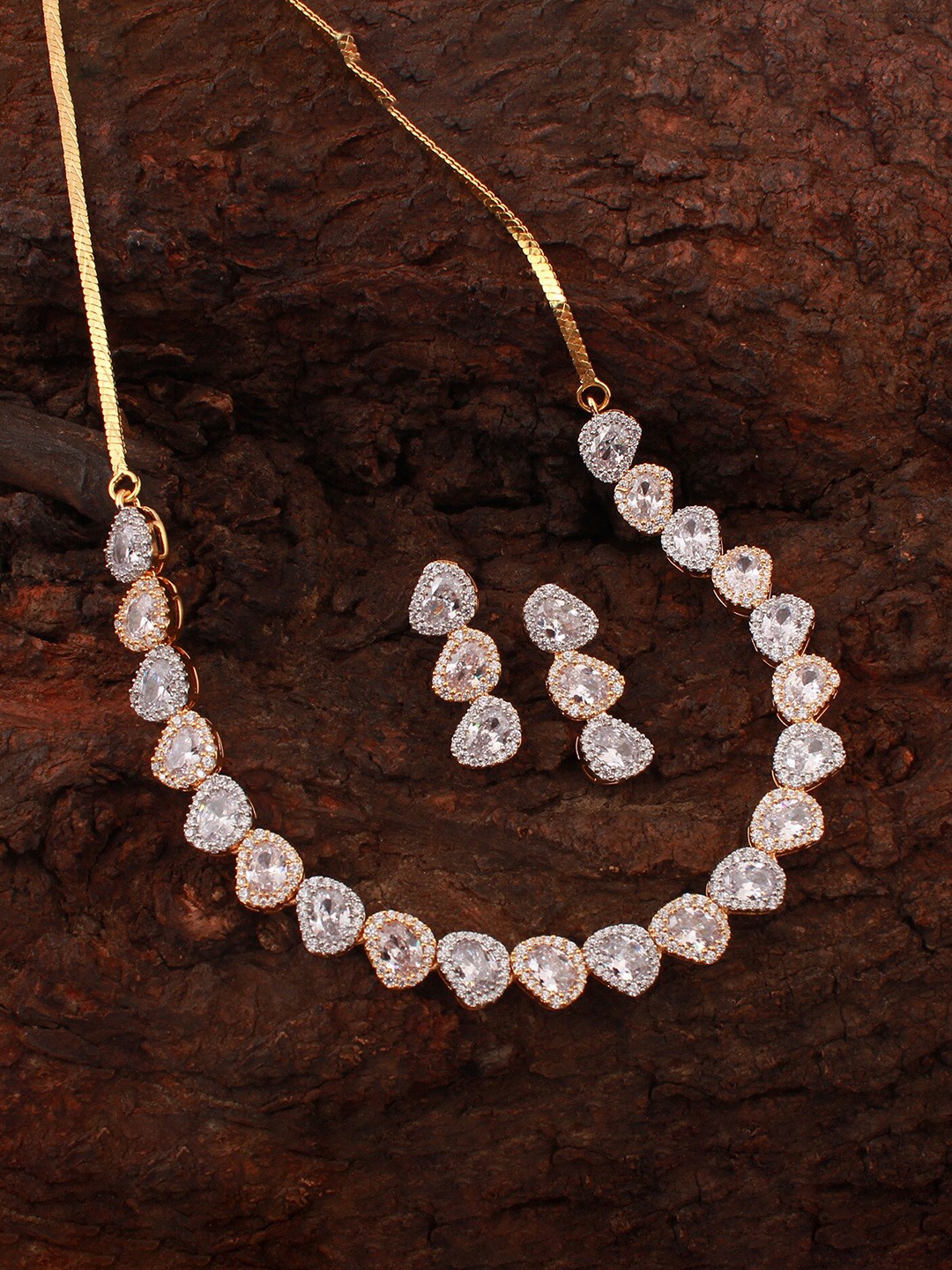 

Mirana Gold Plated Cubic Zirconia Jewellery Set