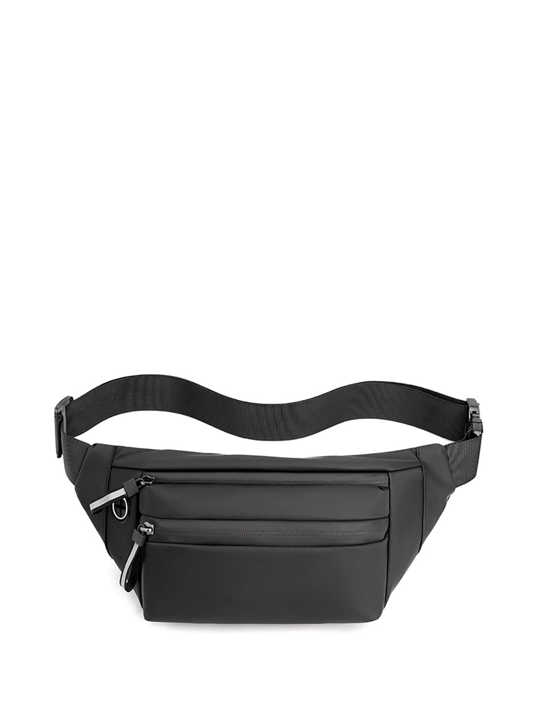 

SYGA Textured Leather Waist Pouch, Black