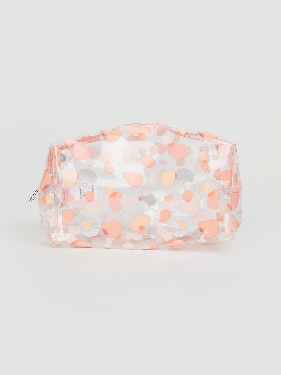 

max Abstract Printed Pouch Travel Accessory, Peach