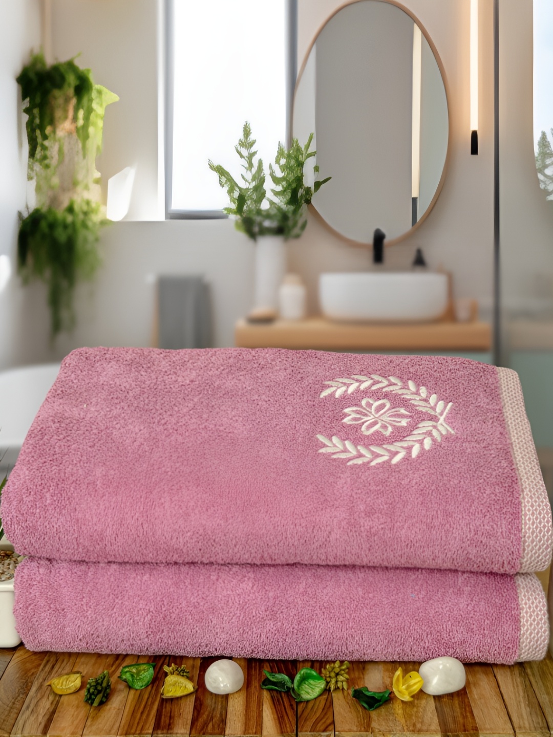 

Aura Purple 2 Pcs Bamboo 500 GSM Large Bath Towels