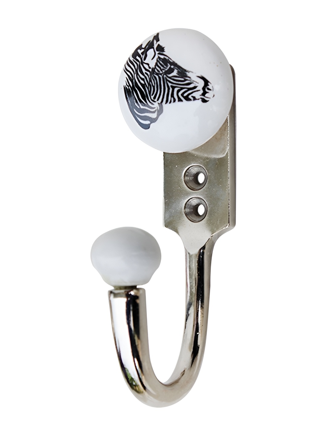 

Indianshelf White Zebra Wall Hooks Key Holder