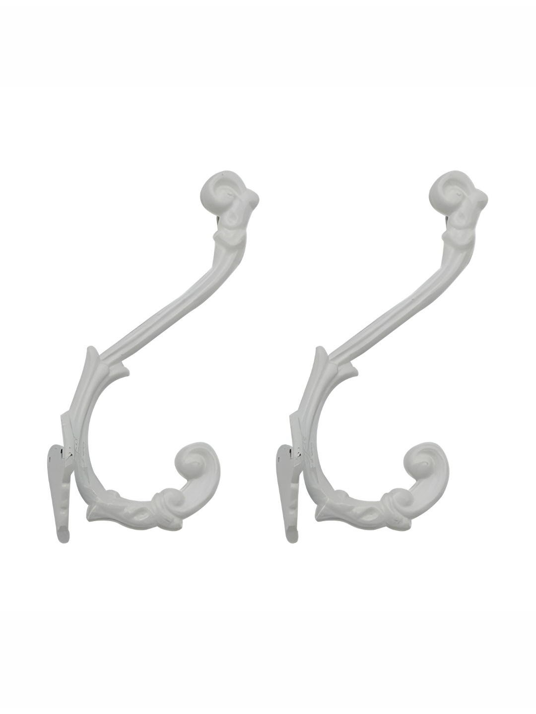 

Indianshelf Cream 2 Pieces Metal Robe Wall Hooks Key Holder