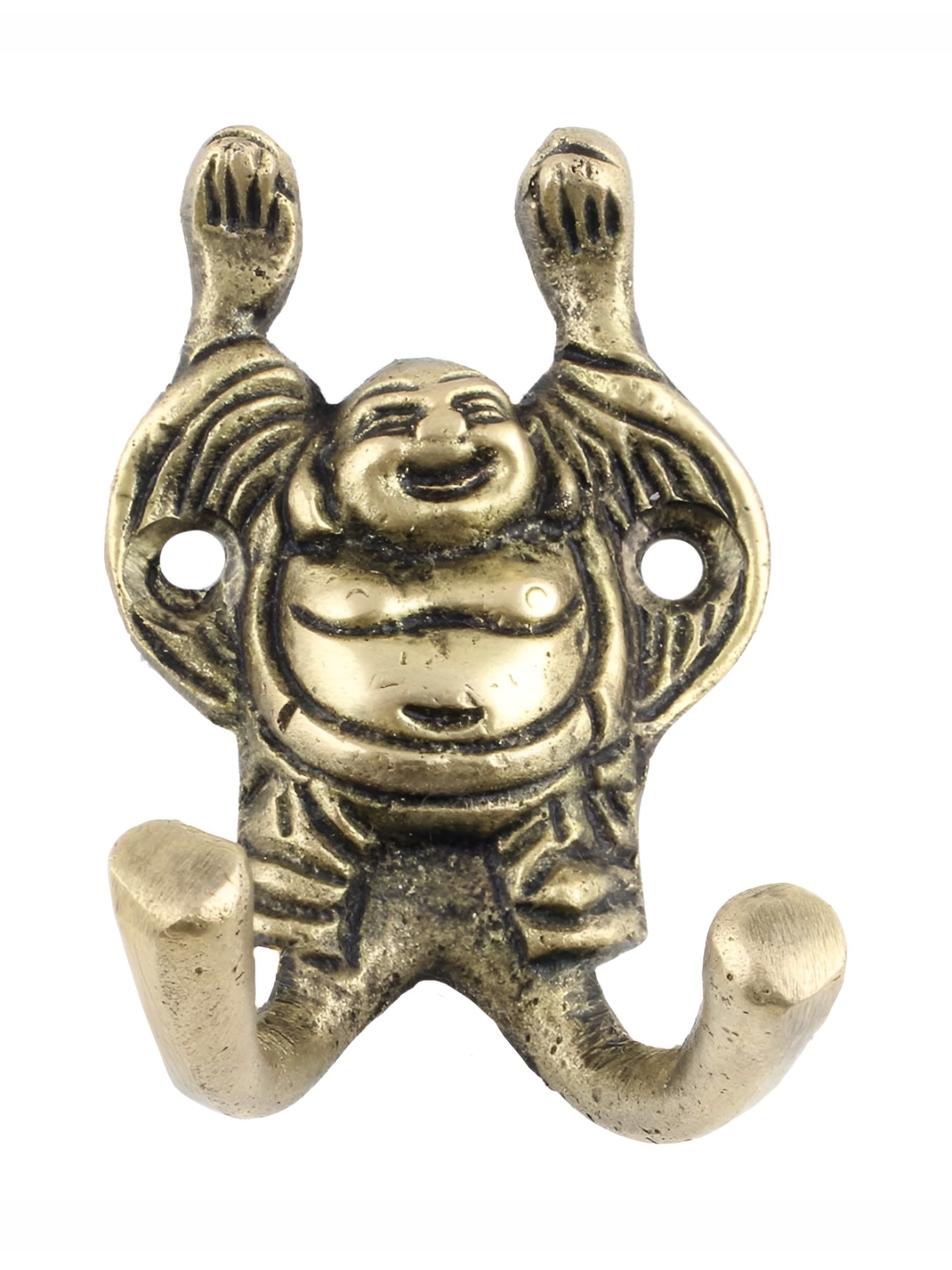 

Indianshelf Beige Laughing Buddha Wall Key Holder