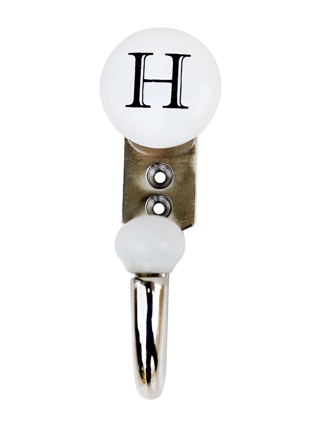 

Indianshelf White H Alphabet Wall Hooks Key Holder