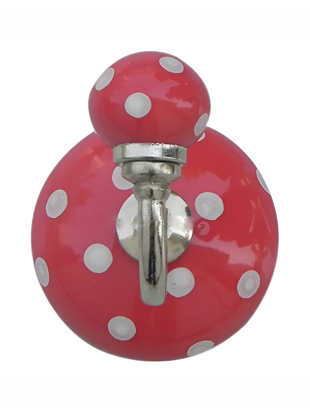 

Indianshelf Red Dotted Wall Hooks Key Holder