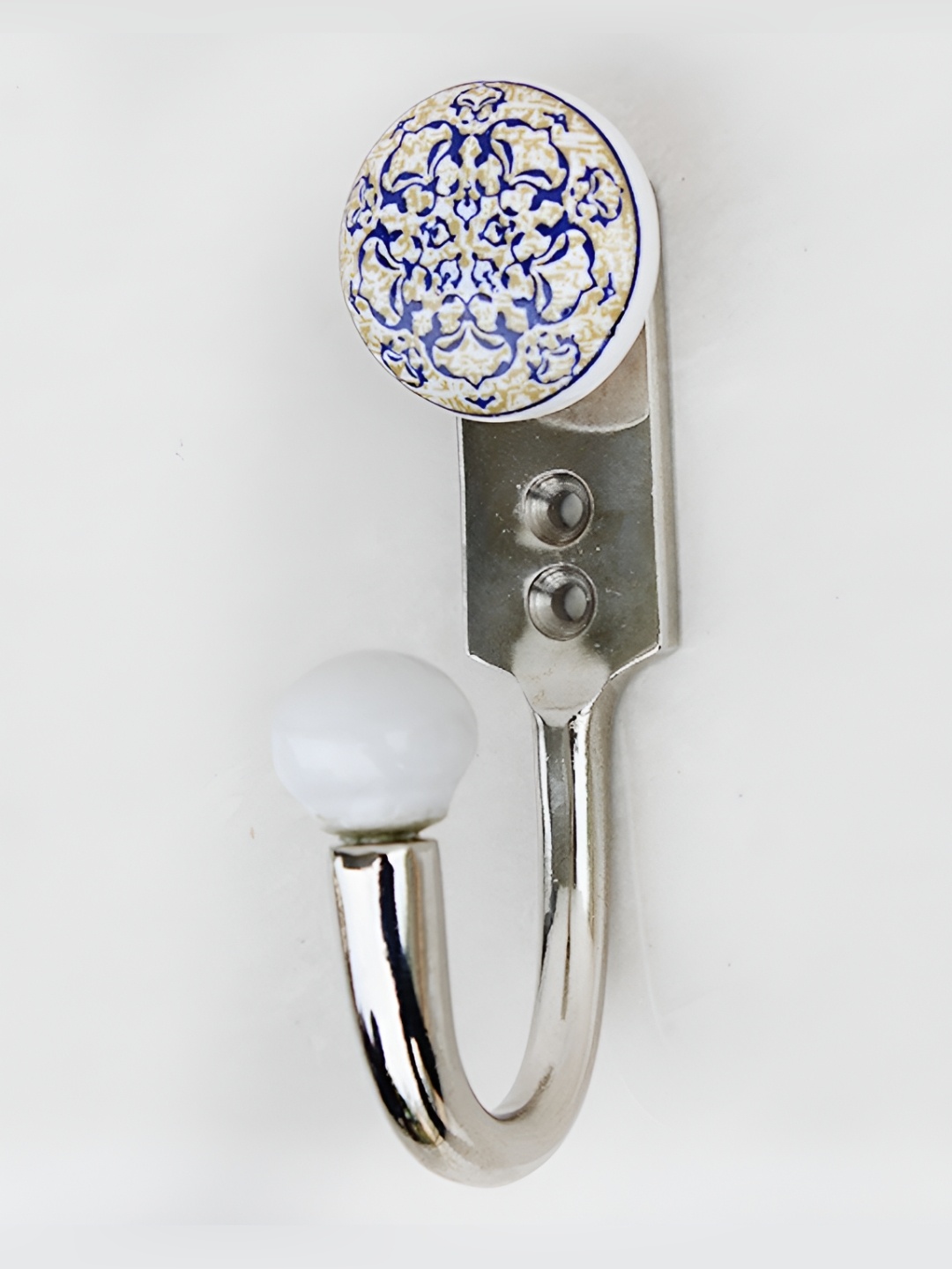 

Indianshelf Blue Floral Wall Hooks Key Holder