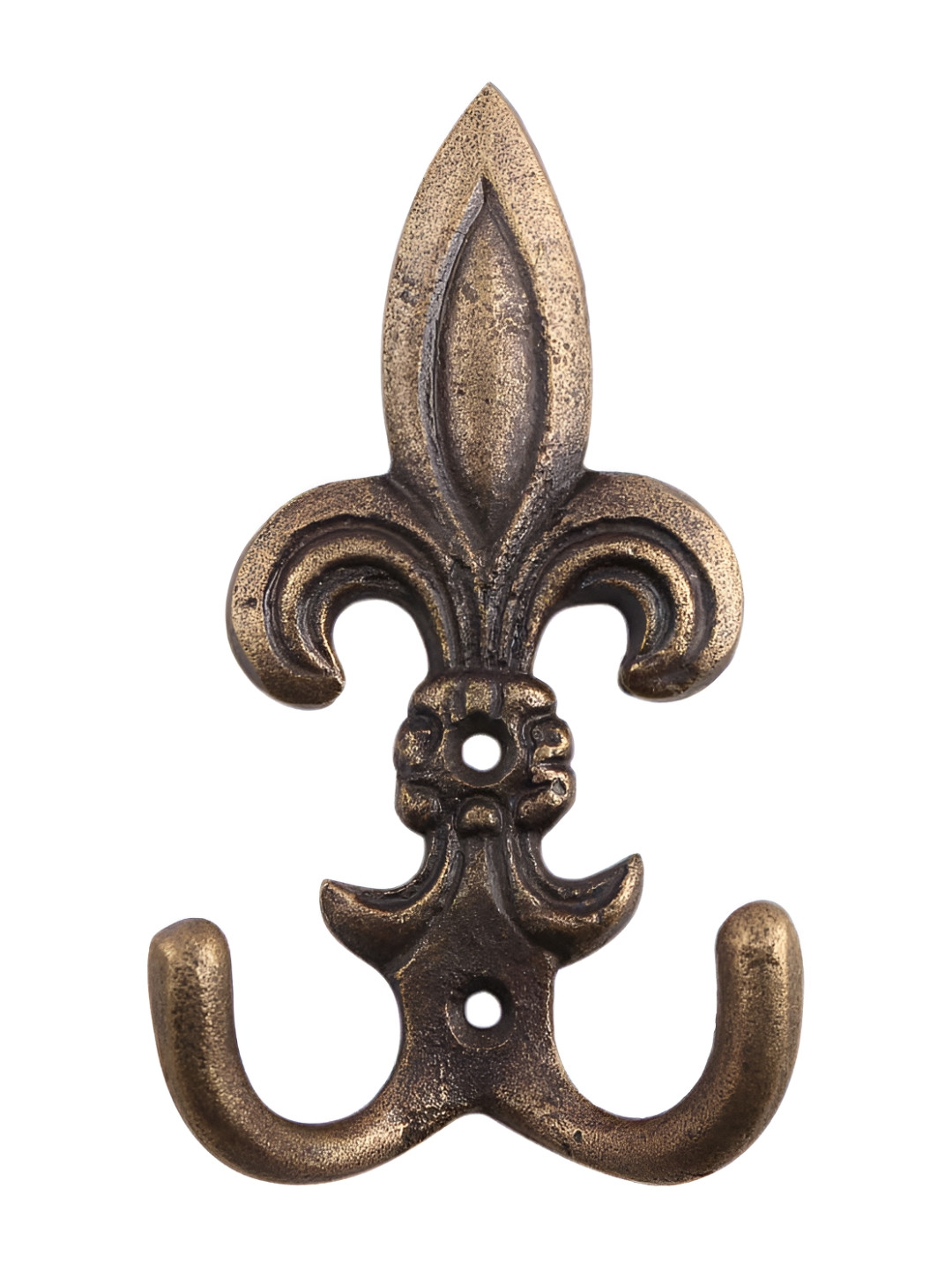 

Indianshelf Brown Iron Fleur De Lis Wall Hooks Key Holder