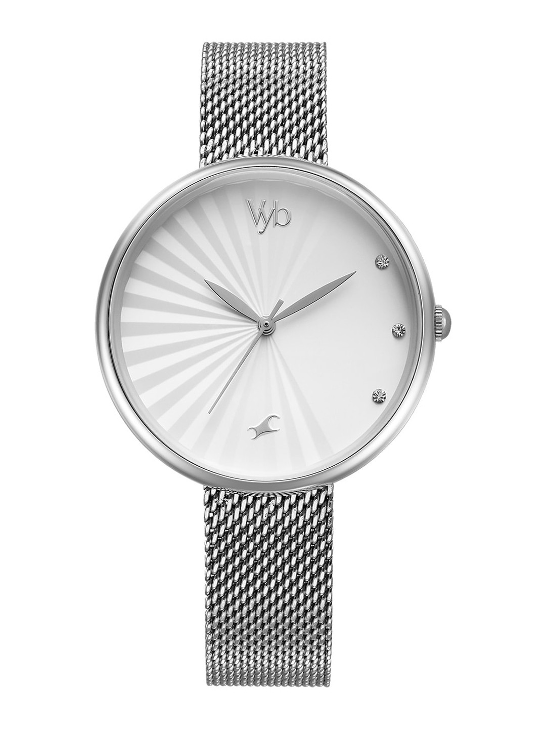 

Fastrack Women Stainless Steel Bracelet Style Straps Analogue Watch FV60040SM01, White