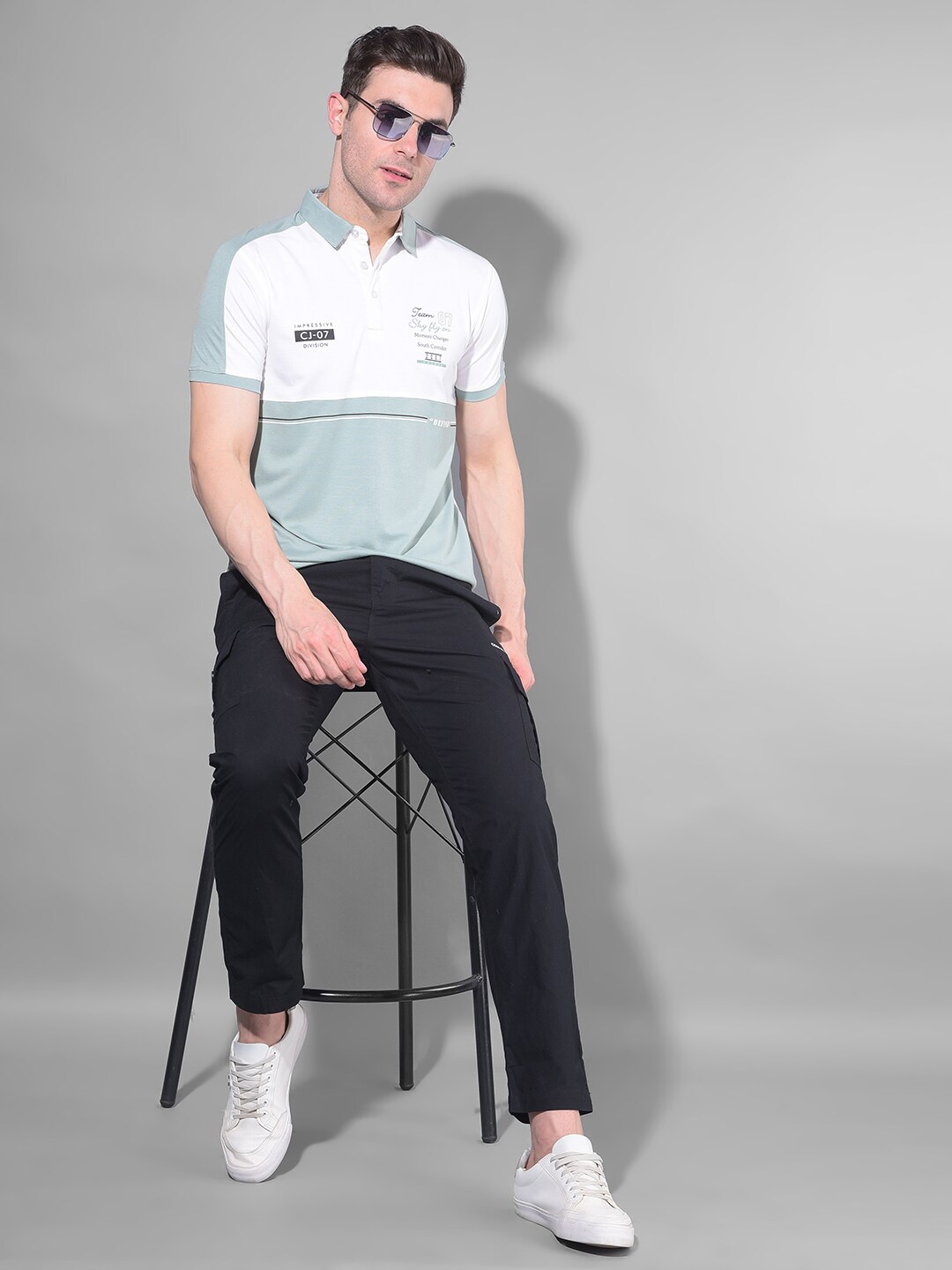 

COBB Polo Collar Short Sleeves Cotton T-shirt, Green